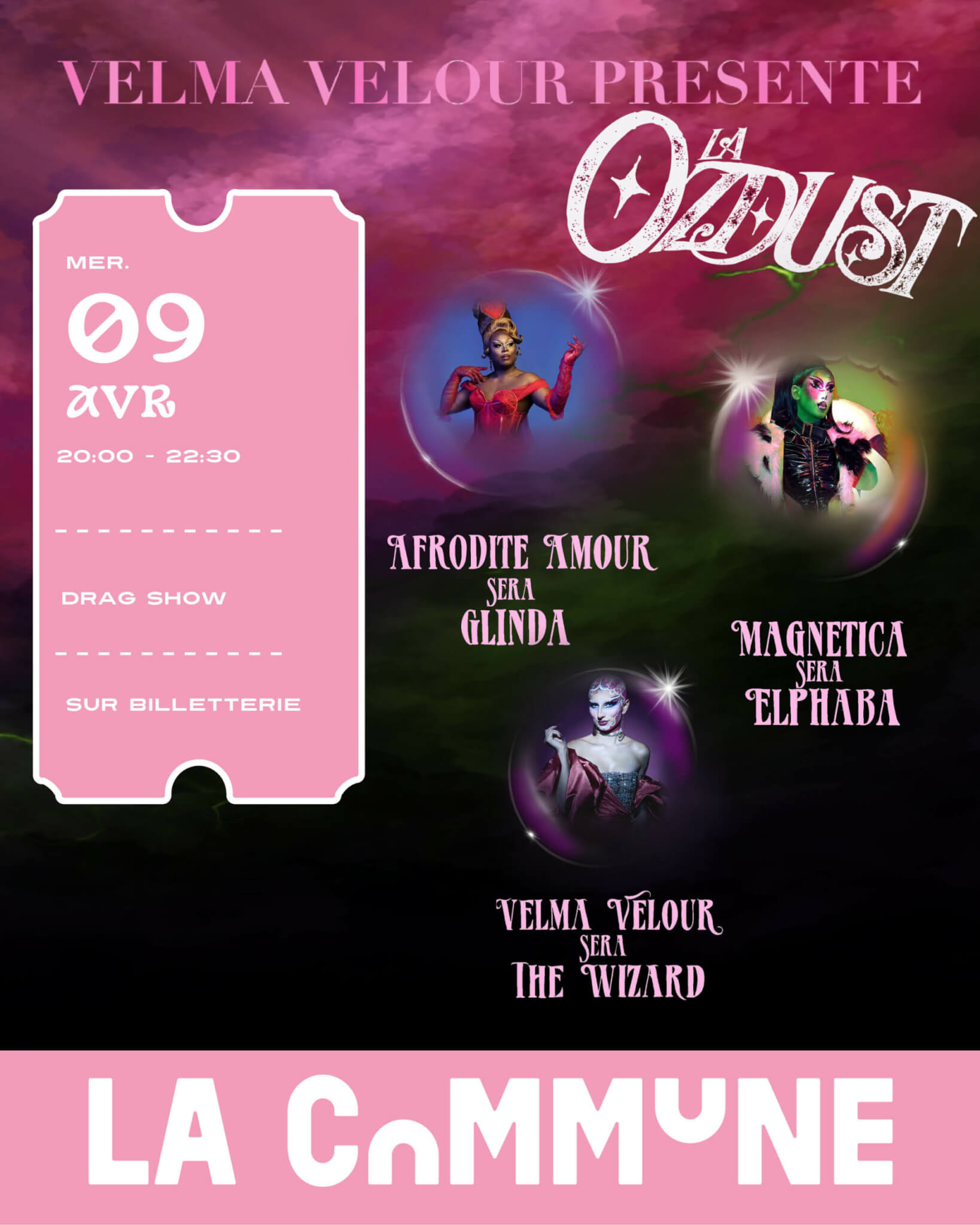 Affiche du drag show 