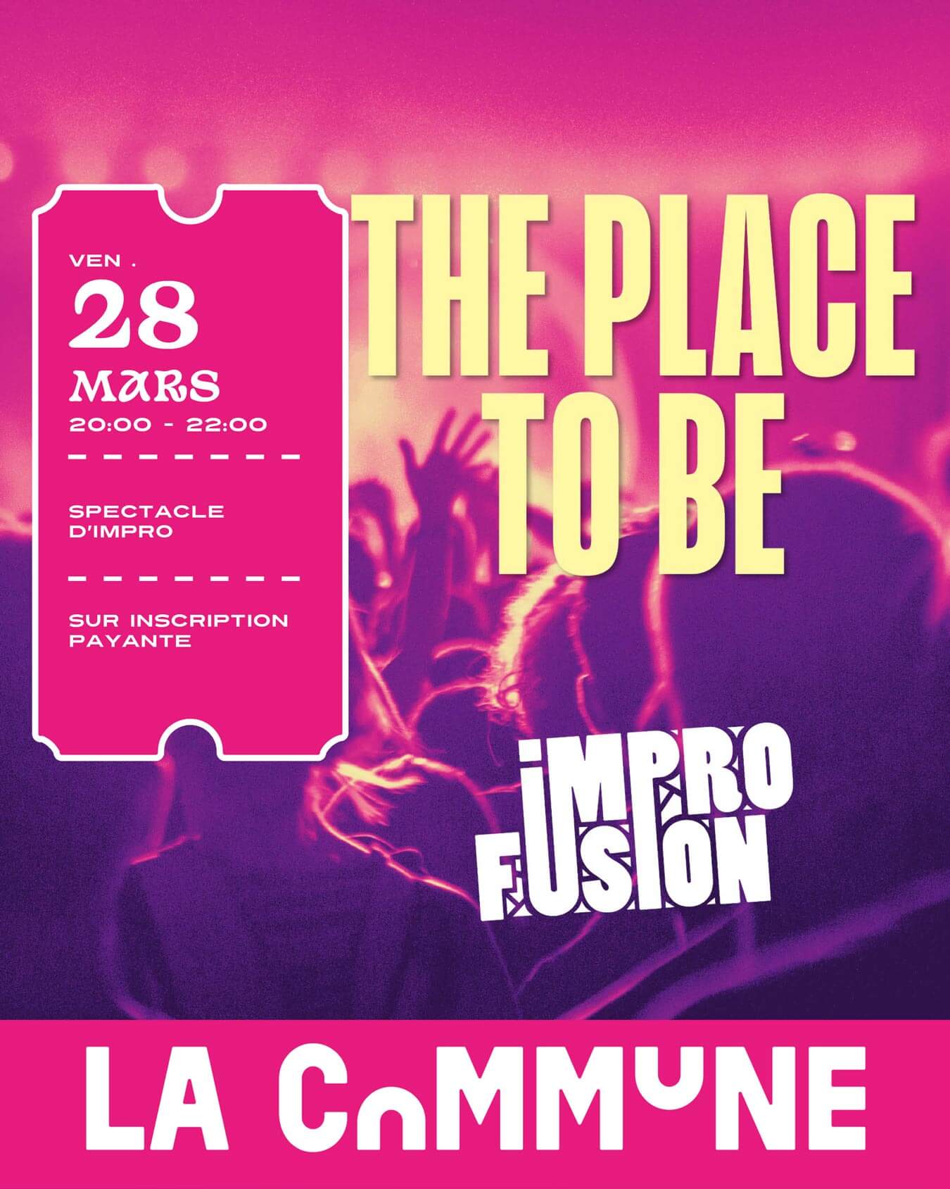 Affiche du spectacle d’improvisation