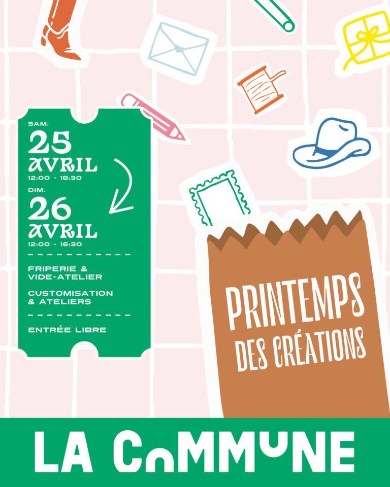 Marché créatif à Lyon avec ateliers DIY, vide-atelier et friperie. Créations artisanales locales, fournitures créatives et pièces uniques à prix doux. Entrée libre.