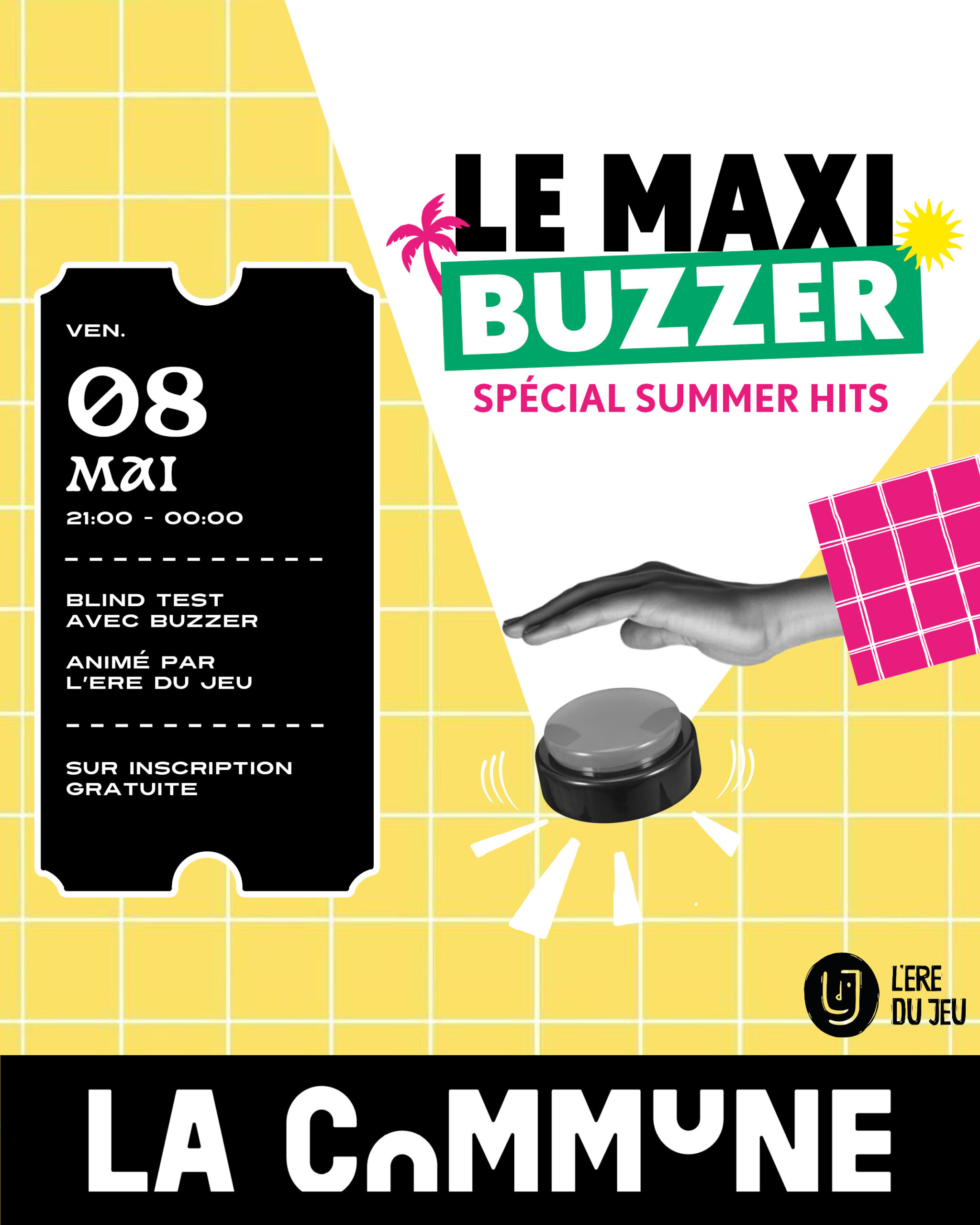 Blind Test Show interactif : animation musicale participative avec buzzers, micro et bar &agrave; perruques. Id&eacute;al pour bars et &eacute;v&eacute;nements festifs.