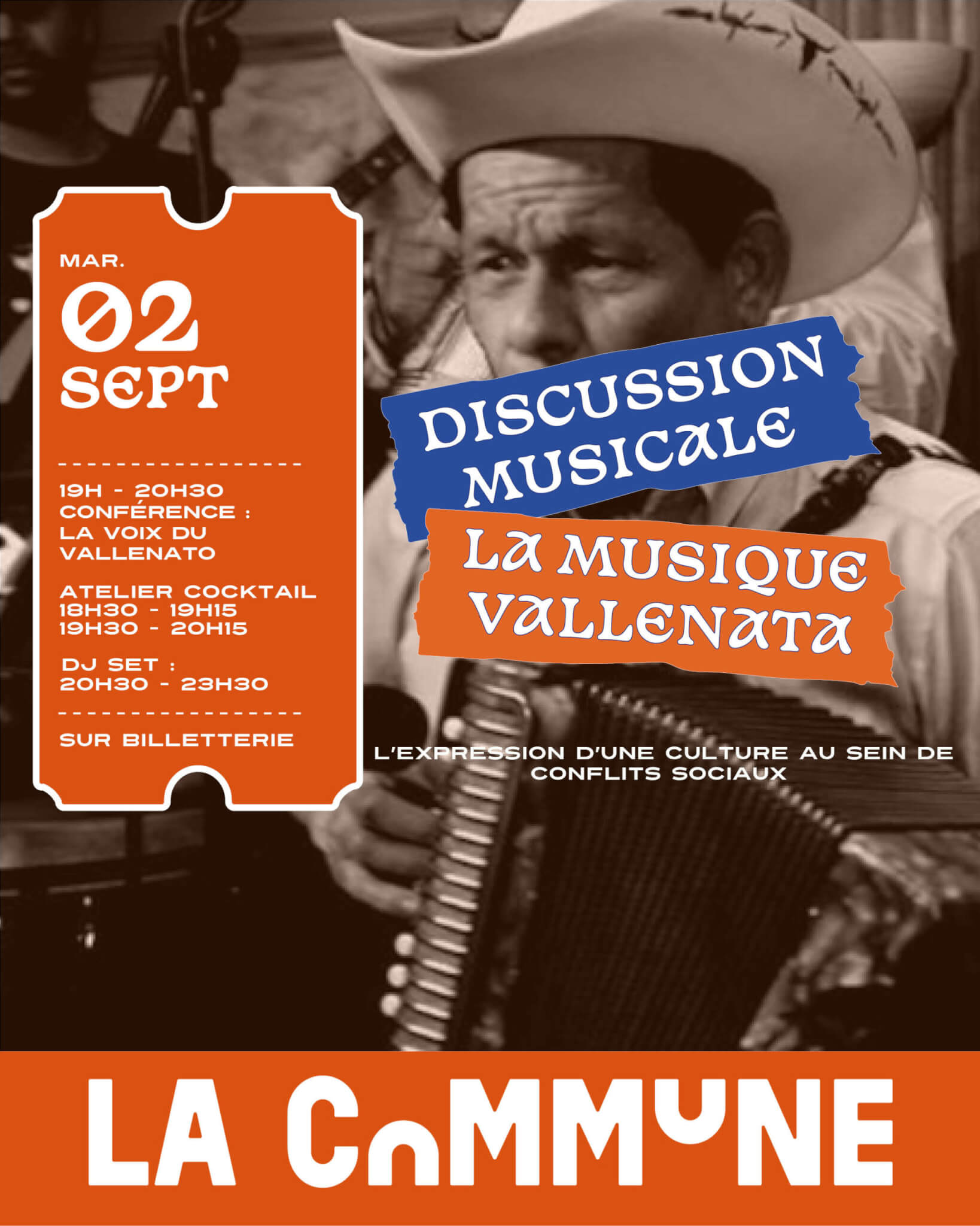 Conférence et discussion musicale autour de la musique Vallenata à La Commune.