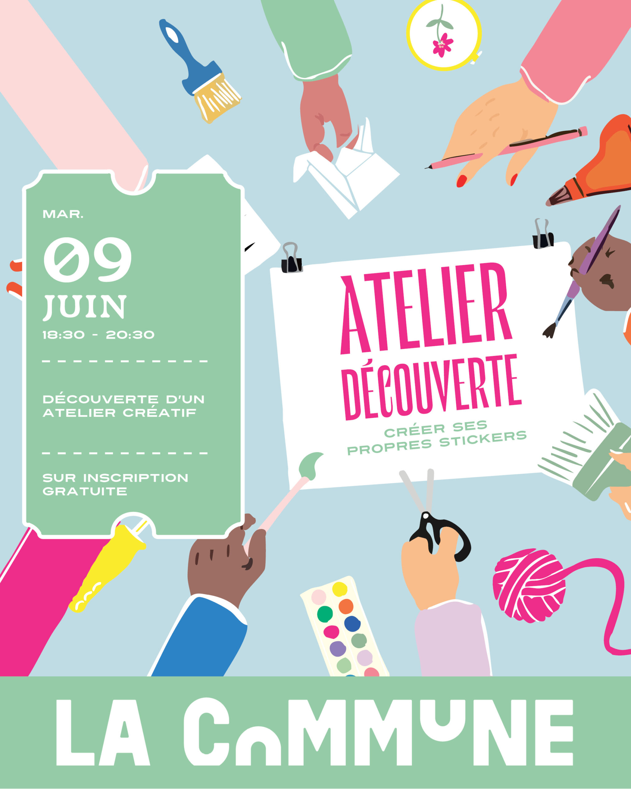 Participez à un atelier créatif à Lyon et apprenez à fabriquer vos propres stickers DIY. Activité gratuite sur inscription