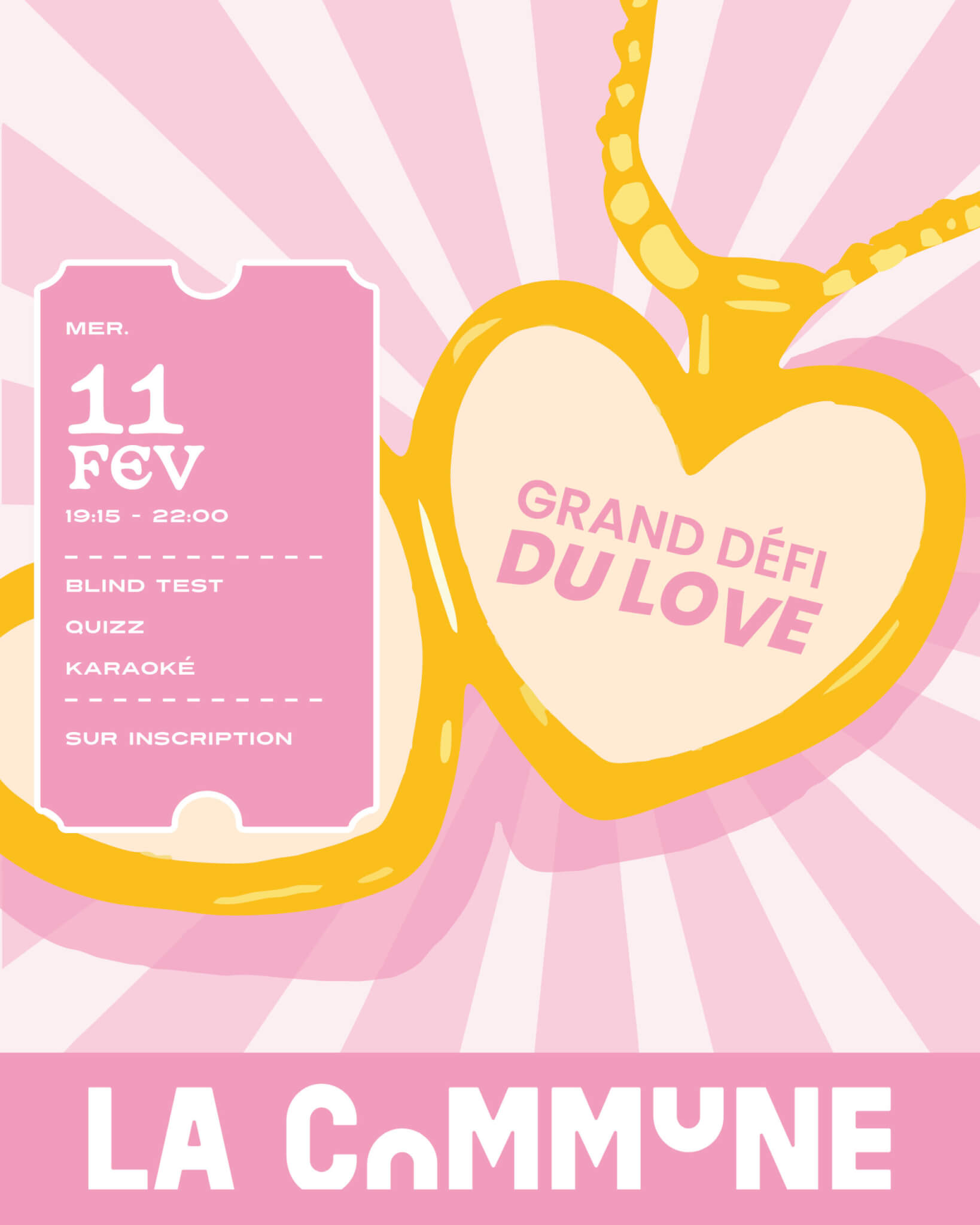 Grand Défi du Love – Spécial Saint-Valentin à la commune