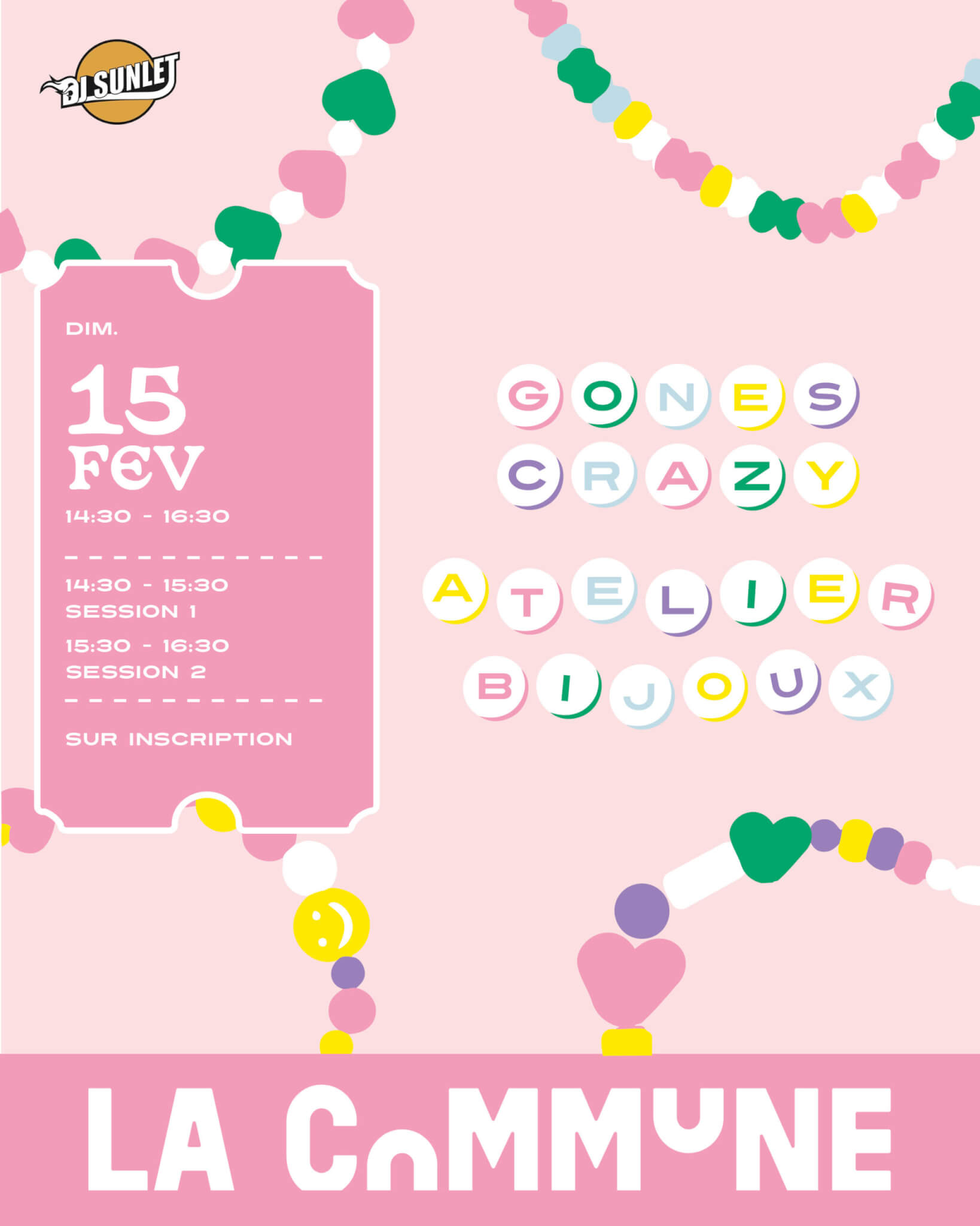 Gones Crazy – Atelier bijoux spécial Saint-Valentin. Les enfants aussi célèbrent l’amour !