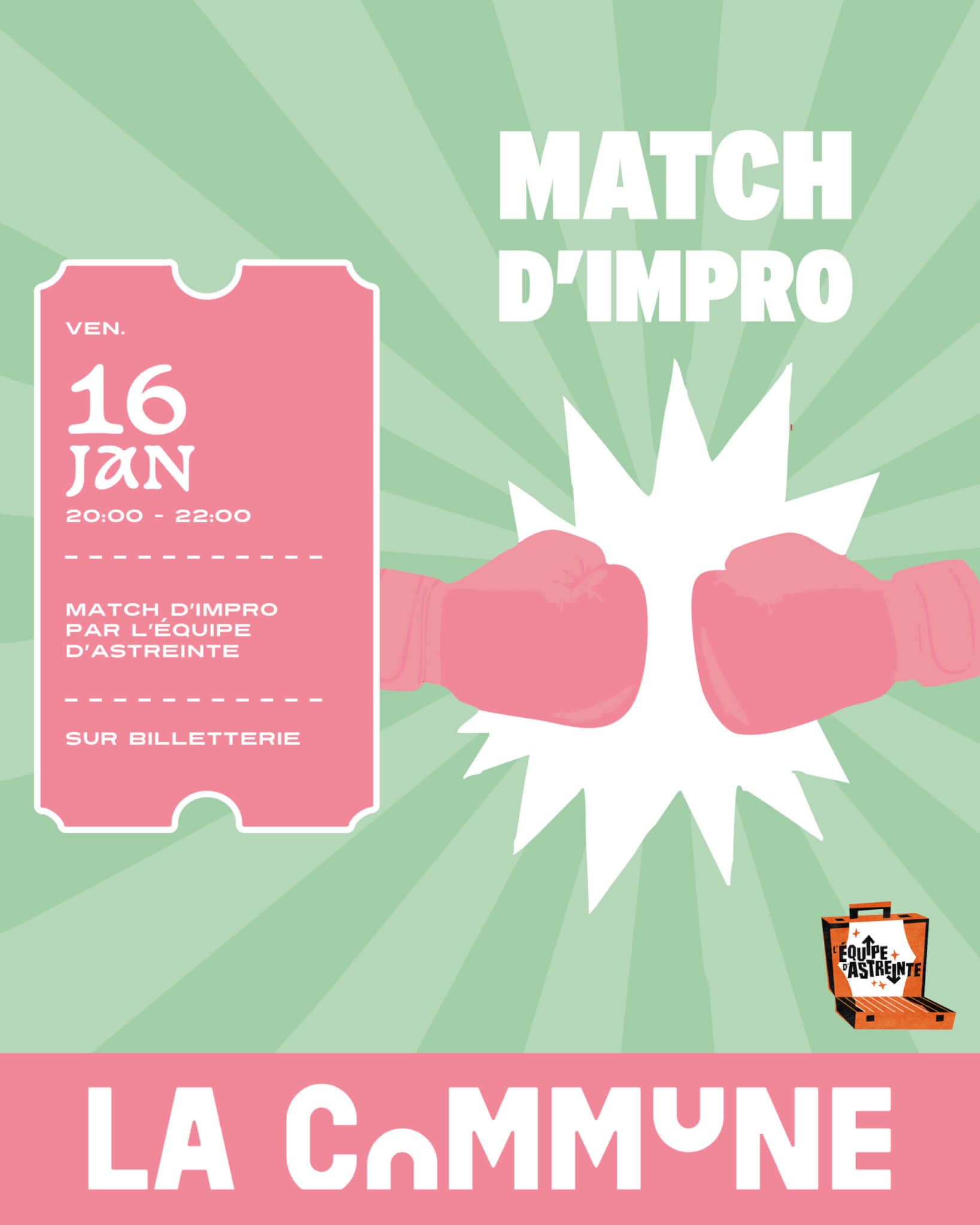 match d'impro à la commune gerland