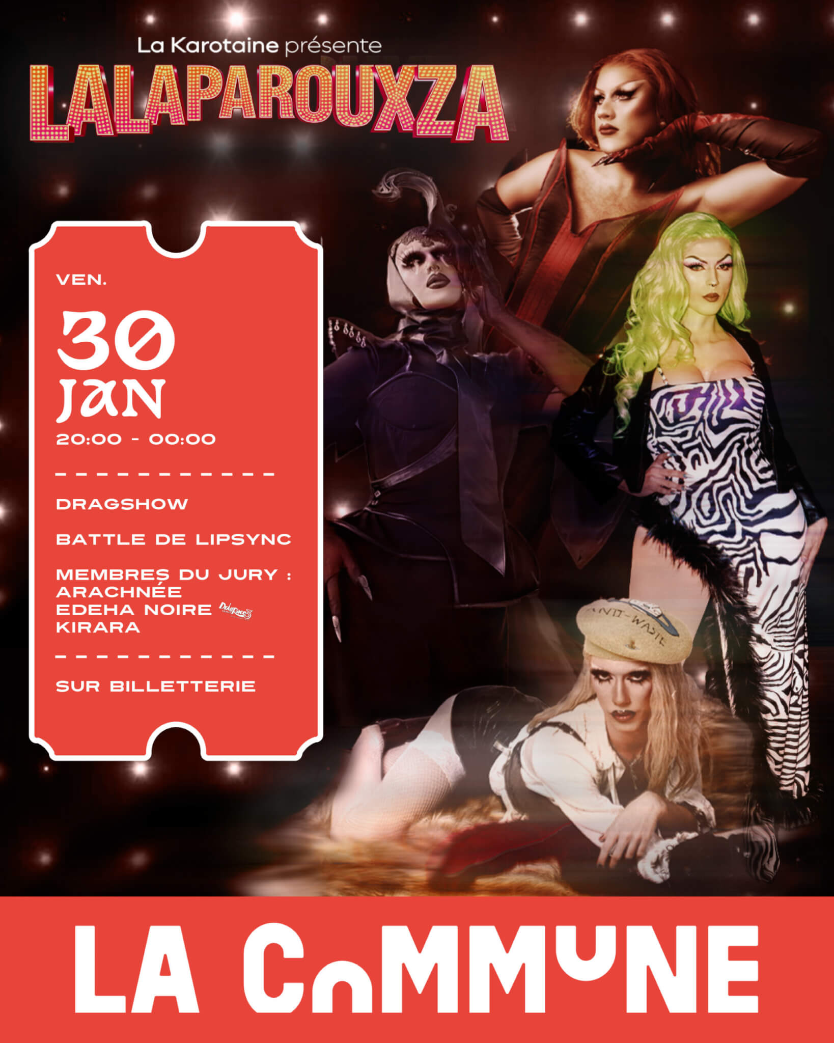 drag show lalaparouxza la commune gerland