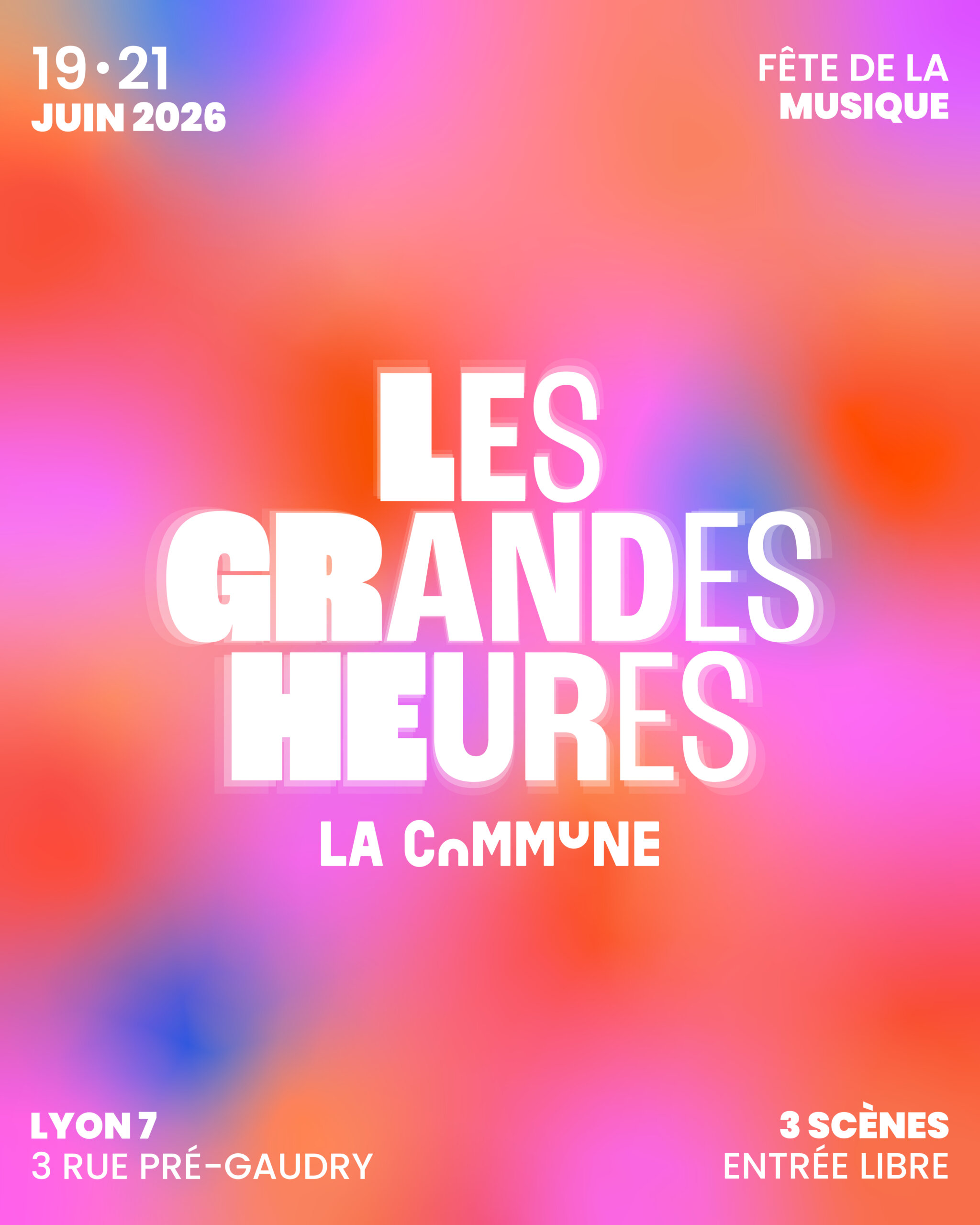 Trois jours de festival à La Commune Gerland pour la Fête de la Musique. Concerts, DJ sets, open air et performances à Lyon 7 du 19 au 21 juin. Entrée libre.